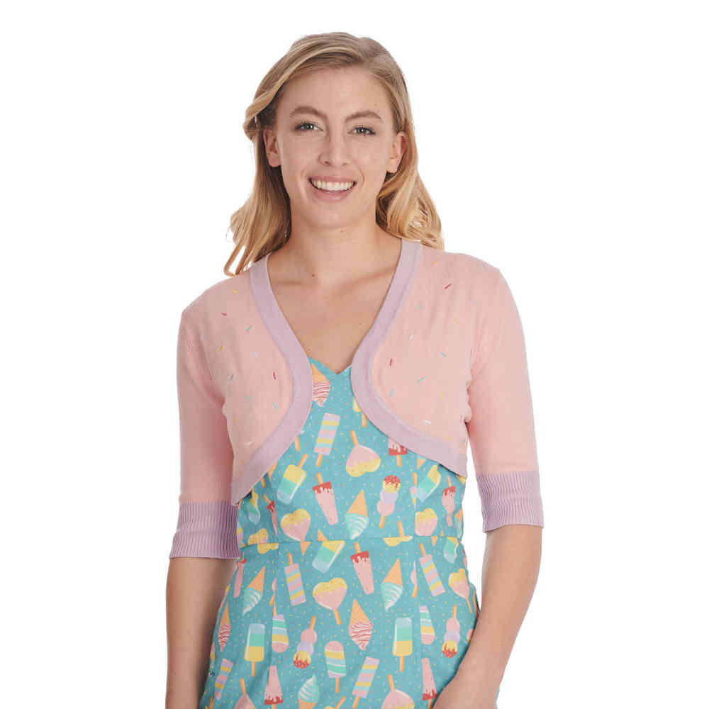 Banned - Ice Cream Sprinkle Bolero - Pink